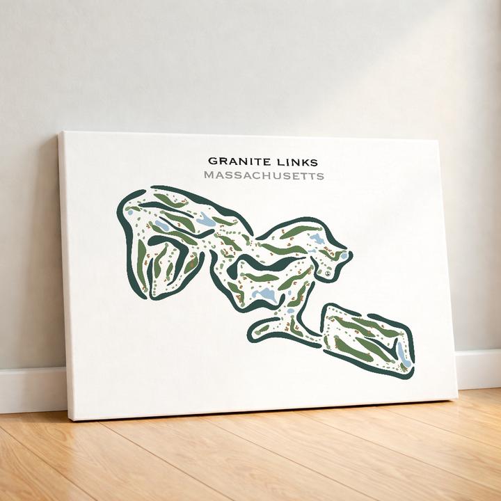 Granite Links Golf Club, Quincy, Massachusetts - Printed Golf Courses