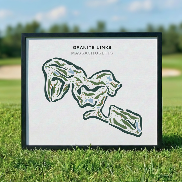Granite Links Golf Club, Quincy, Massachusetts - Printed Golf Courses