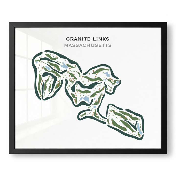 Granite Links Golf Club, Quincy, Massachusetts - Printed Golf Courses