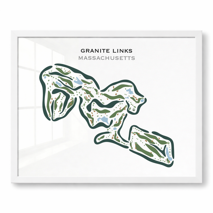 Granite Links Golf Club, Quincy, Massachusetts - Printed Golf Courses