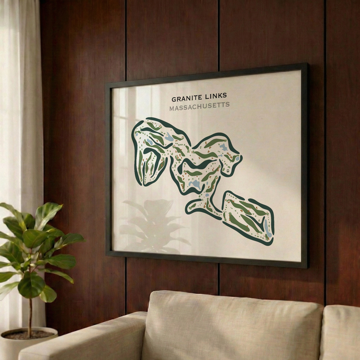 Granite Links Golf Club, Quincy, Massachusetts - Printed Golf Courses