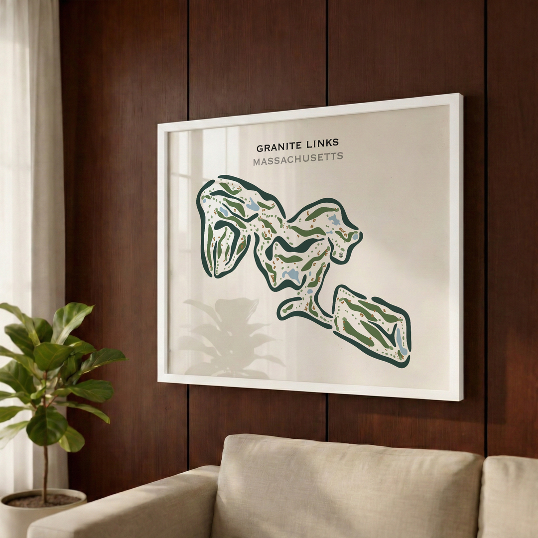 Granite Links Golf Club, Quincy, Massachusetts - Printed Golf Courses