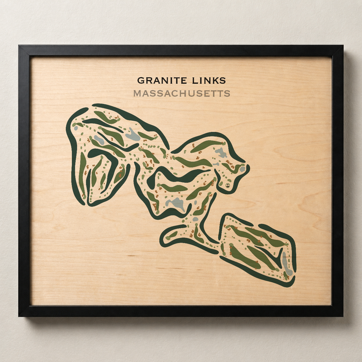 Granite Links Golf Club, Quincy, Massachusetts - Printed Golf Courses