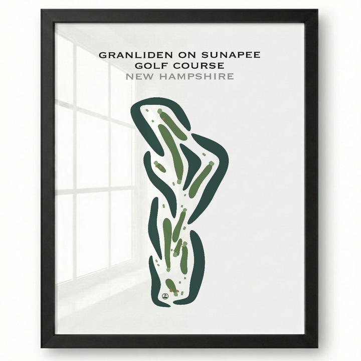 Granliden On Sunapee Golf Course, New Hampshire - Printed Golf Courses