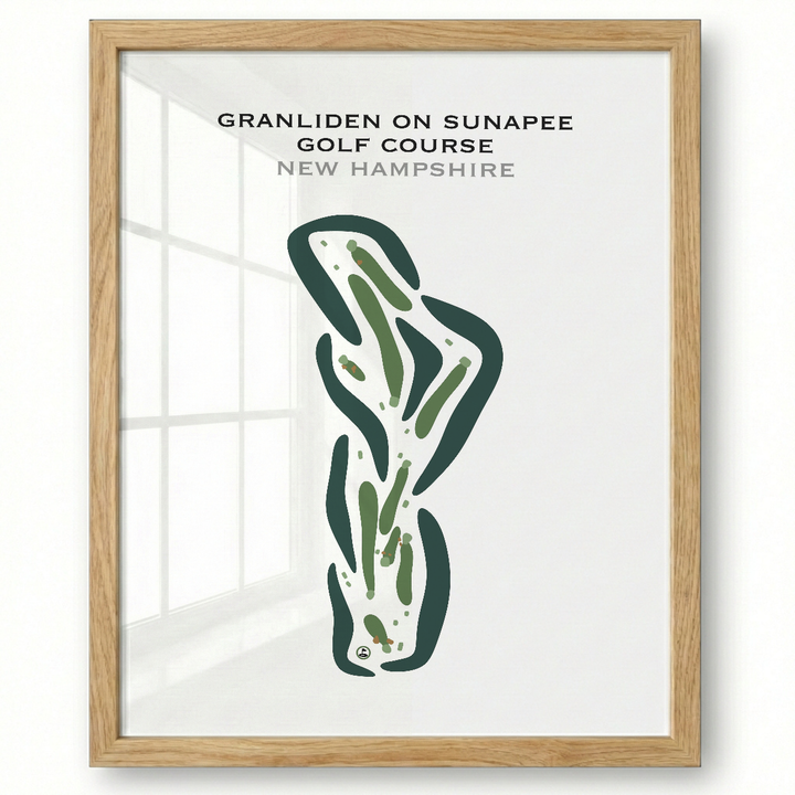 Granliden On Sunapee Golf Course, New Hampshire - Printed Golf Courses