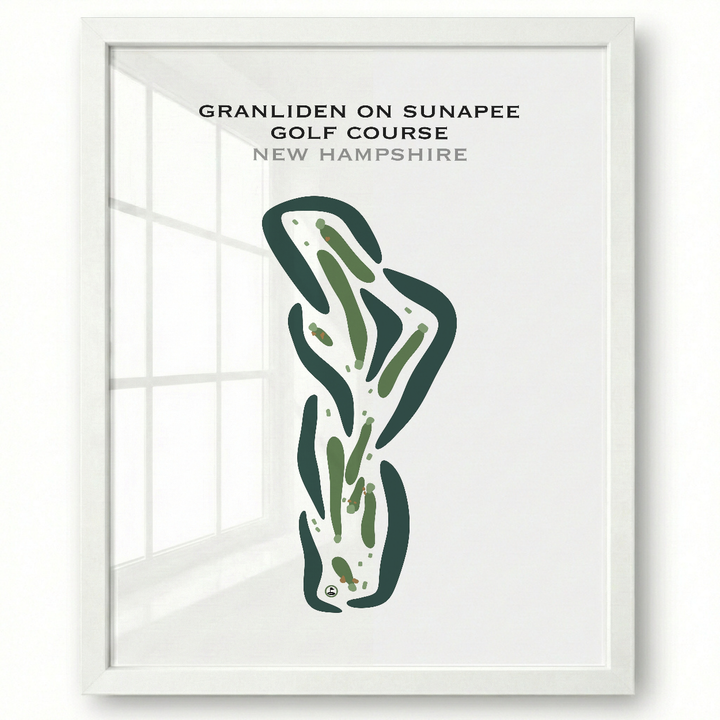 Granliden On Sunapee Golf Course, New Hampshire - Printed Golf Courses