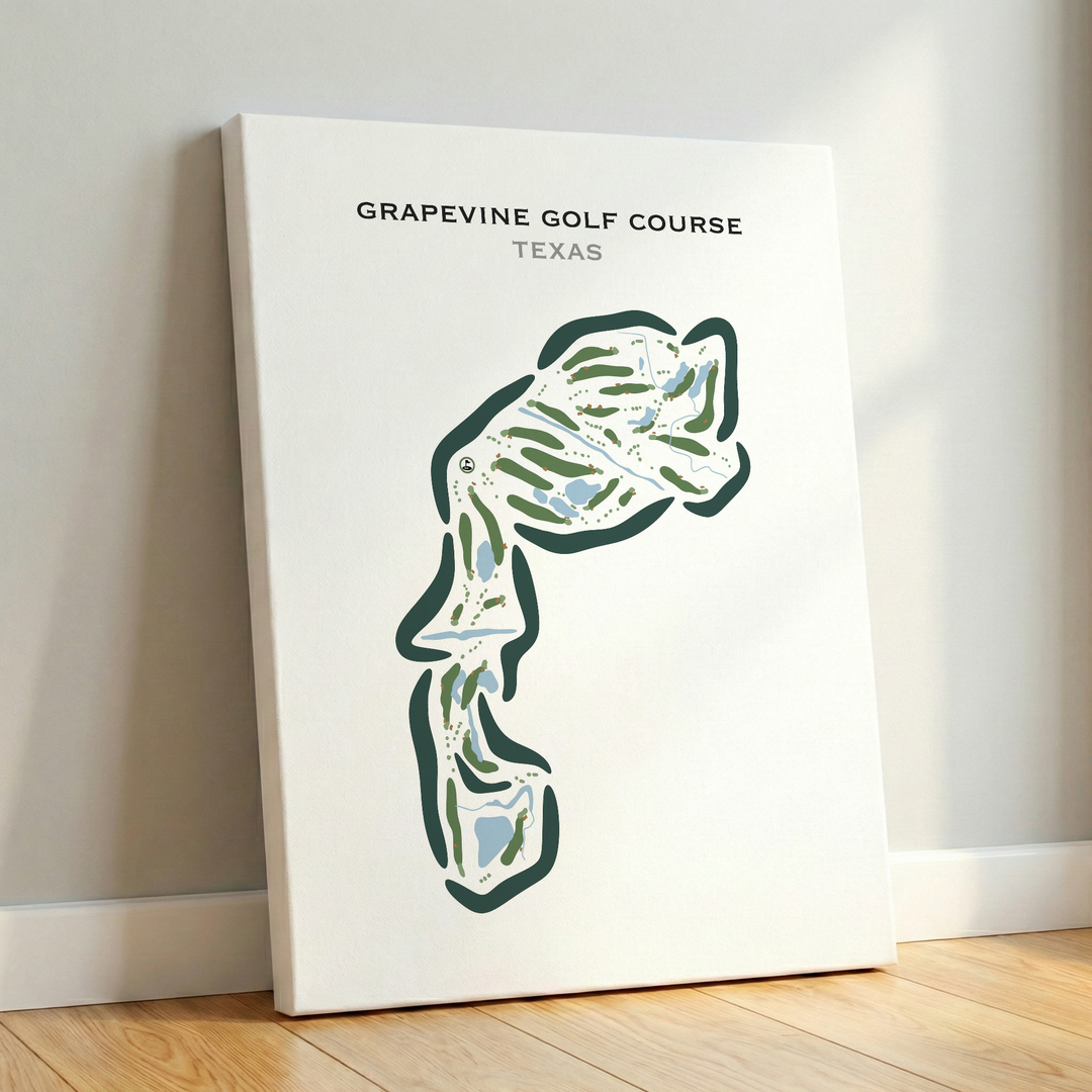 Grapevine Golf Course, Texas - Printed Golf Courses