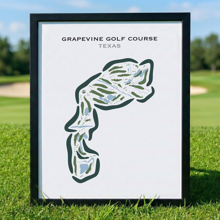 Grapevine Golf Course, Texas - Printed Golf Courses