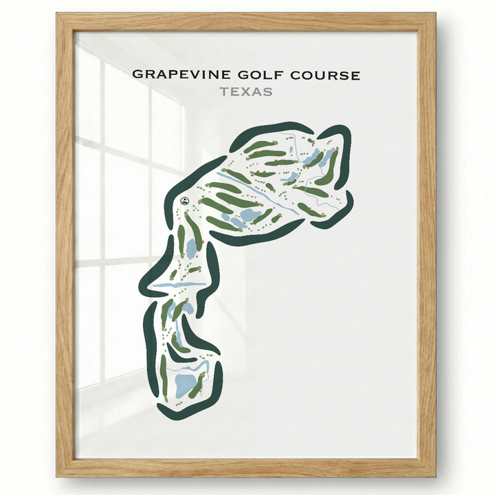 Grapevine Golf Course, Texas - Printed Golf Courses