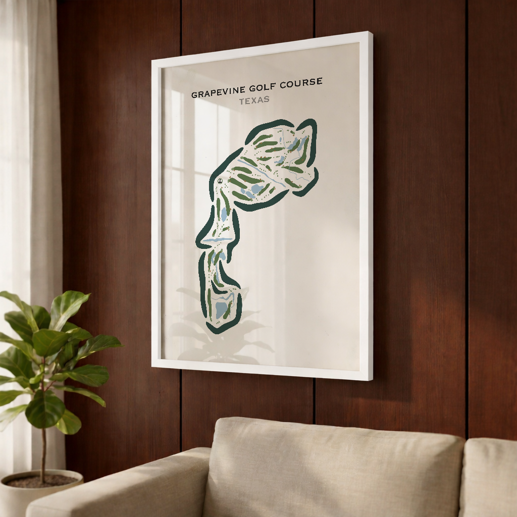 Grapevine Golf Course, Texas - Printed Golf Courses