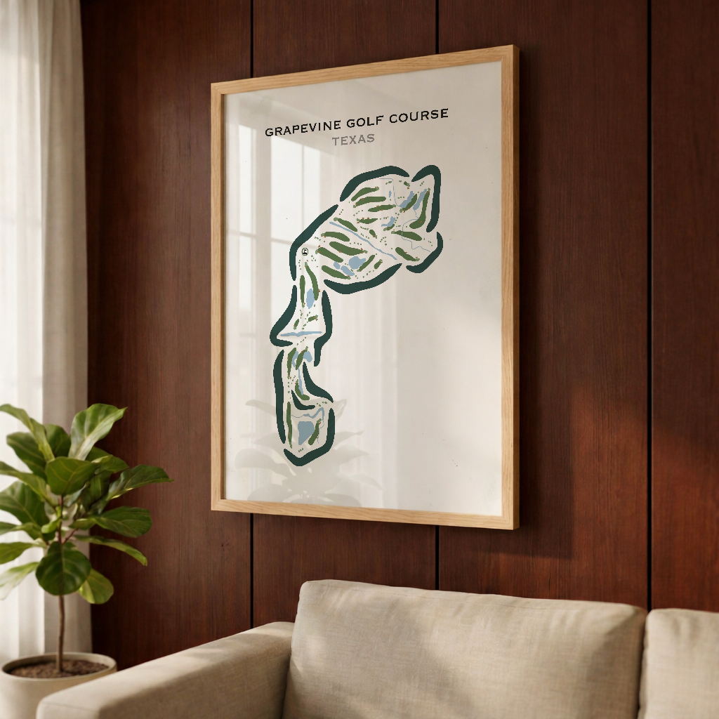 Grapevine Golf Course, Texas - Printed Golf Courses