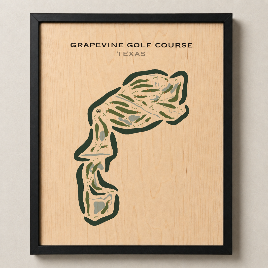 Grapevine Golf Course, Texas - Printed Golf Courses