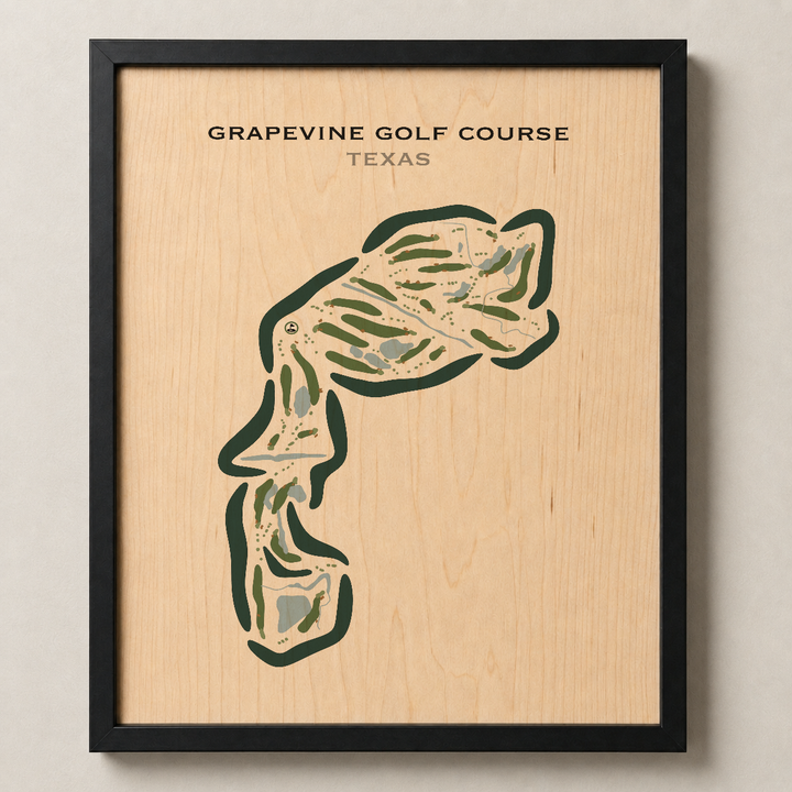 Grapevine Golf Course, Texas - Printed Golf Courses