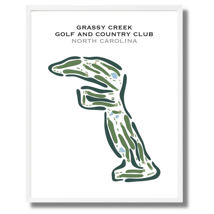 Grassy Creek Golf & Country Club, North Carolina - Printed Golf Course