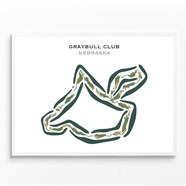 GrayBull Club, Nebraska - Printed Golf Courses