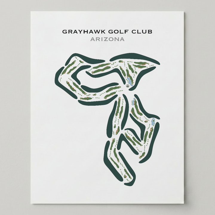 Grayhawk Golf Club, Arizona - Printed Golf Courses