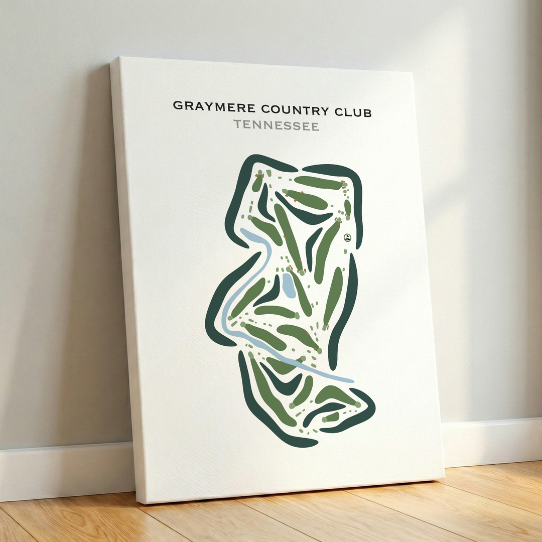Graymere Country Club, Tennessee - Printed Golf Course