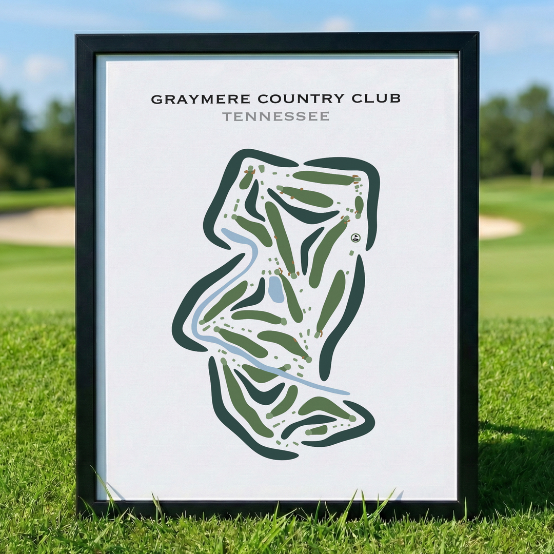 Graymere Country Club, Tennessee - Printed Golf Course