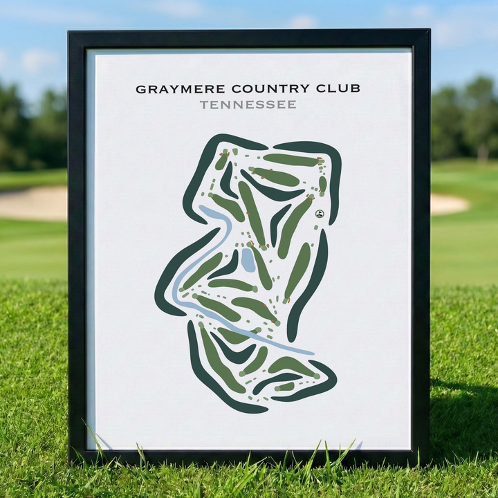 Graymere Country Club, Tennessee - Printed Golf Course
