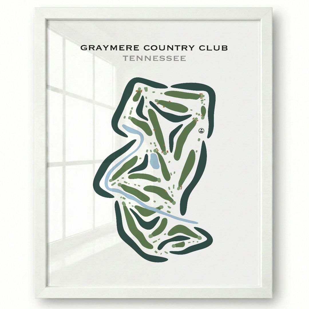 Graymere Country Club, Tennessee - Printed Golf Course