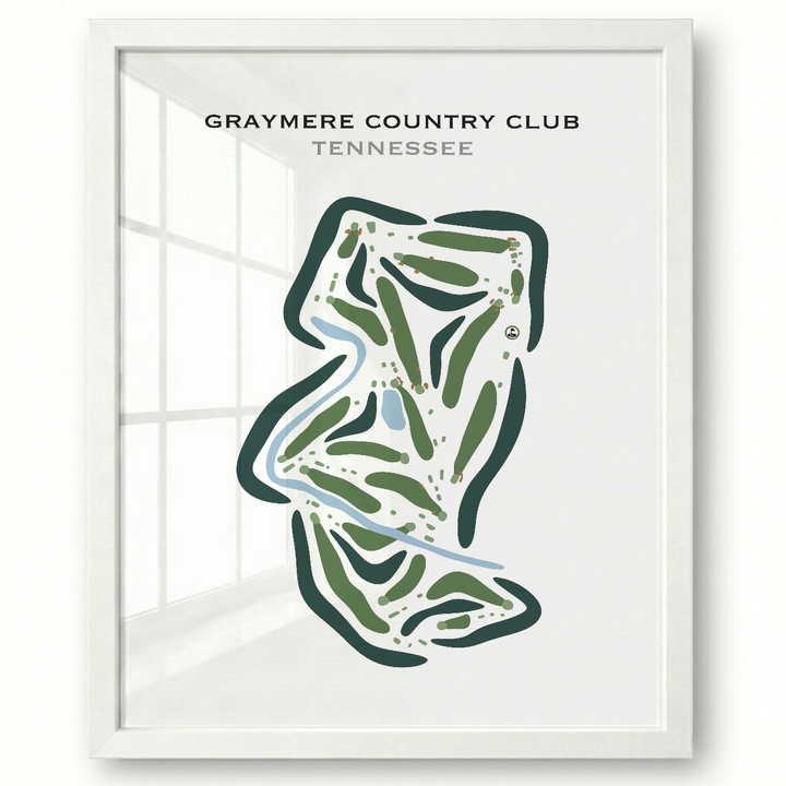 Graymere Country Club, Tennessee - Printed Golf Course