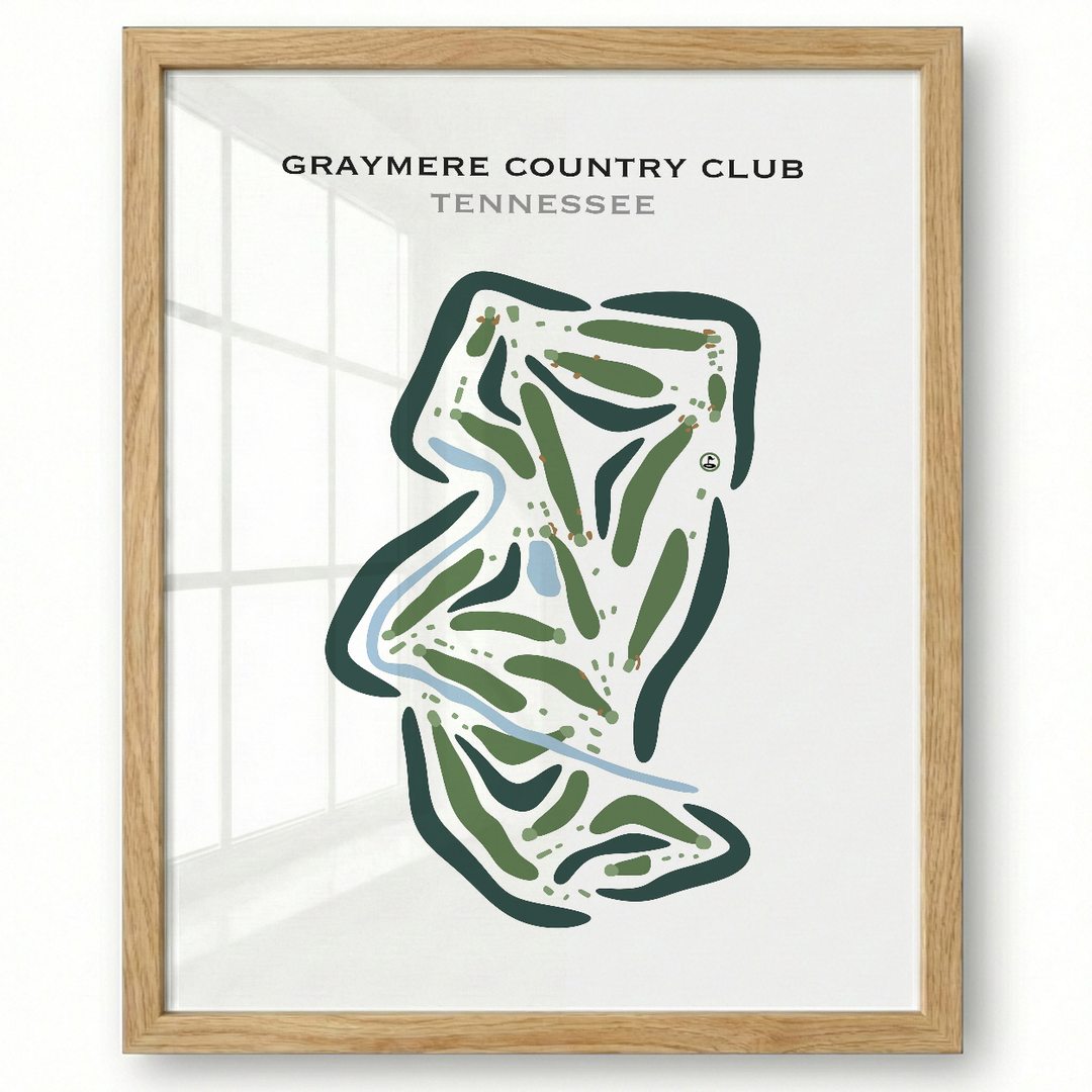 Graymere Country Club, Tennessee - Printed Golf Course