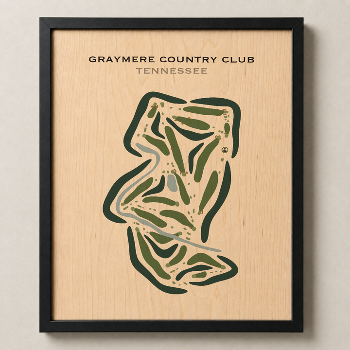 Graymere Country Club, Tennessee - Printed Golf Course