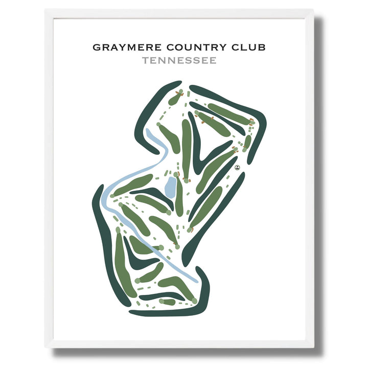 Graymere Country Club, Tennessee - Printed Golf Course