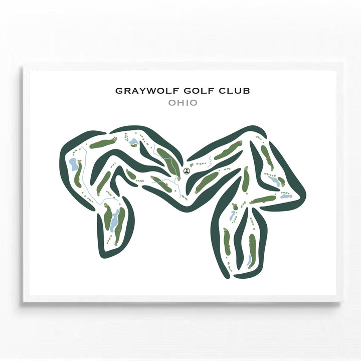 Graywolf Golf Club, Ohio - Printed Golf Courses