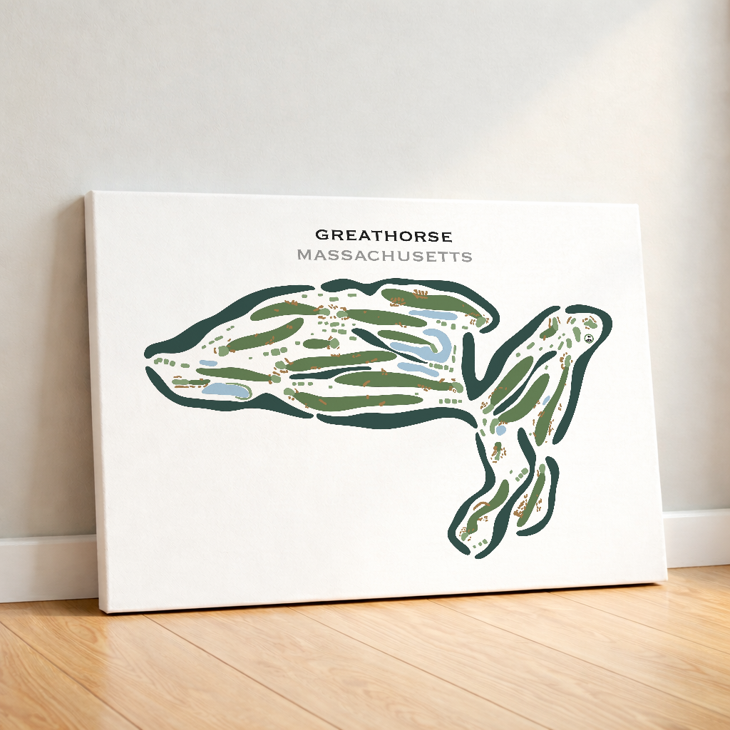GreatHorse, Massachusetts - Printed Golf Courses