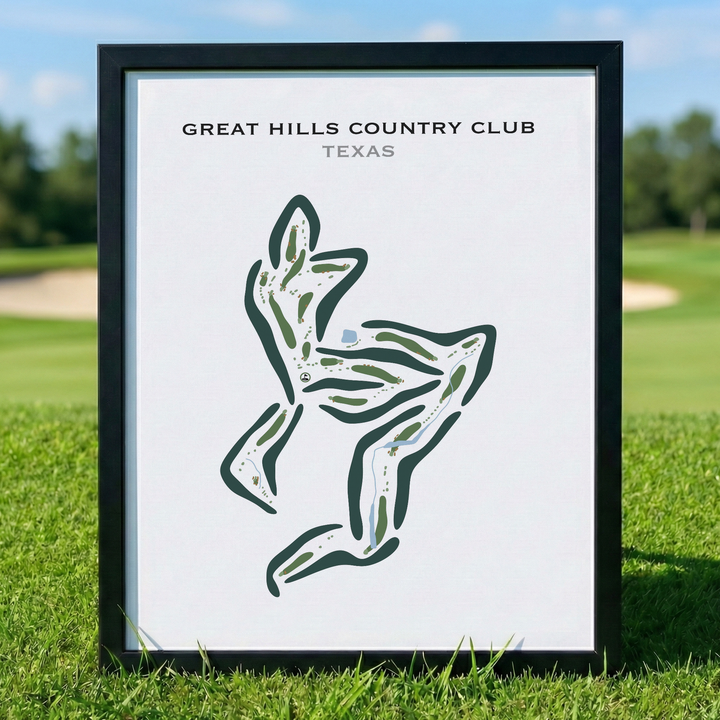Great Hills Country Club, Texas - Printed Golf Courses