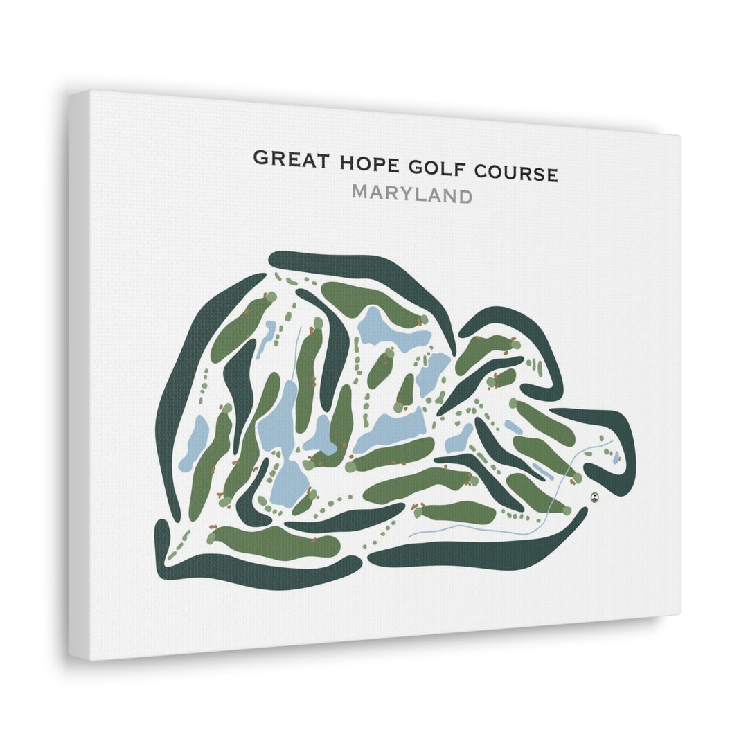 Great Hope Golf Course, Maryland - Printed Golf Courses