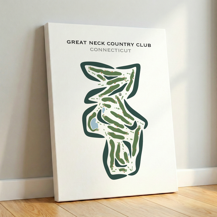 Great Neck Country Club, Connecticut - Printed Golf Courses