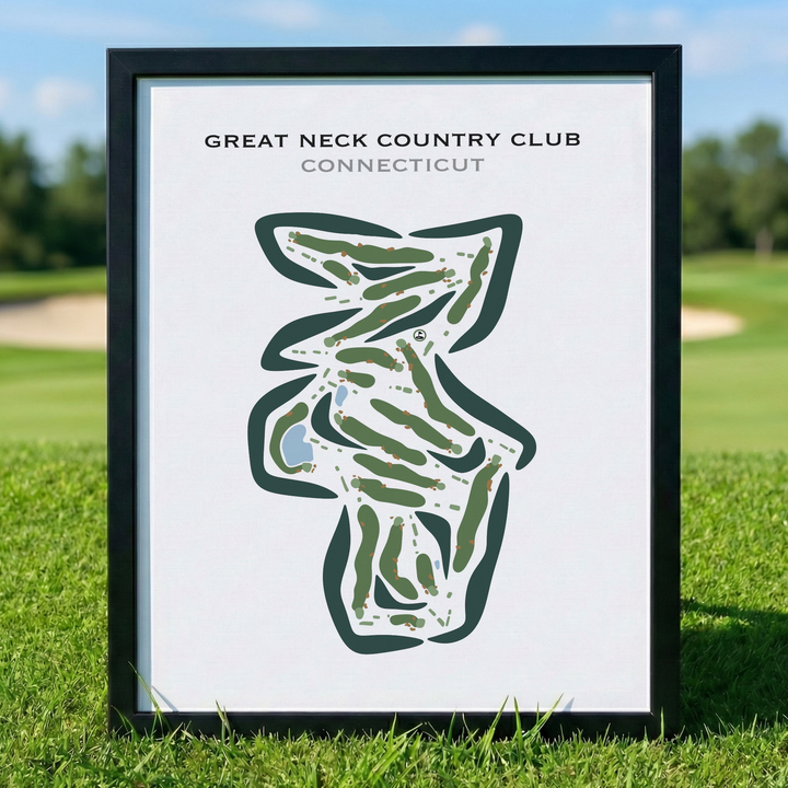 Great Neck Country Club, Connecticut - Printed Golf Courses