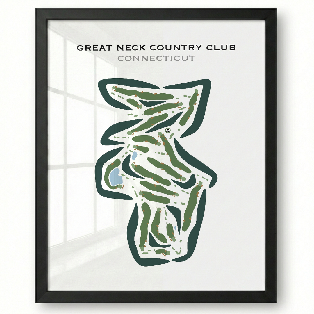Great Neck Country Club, Connecticut - Printed Golf Courses