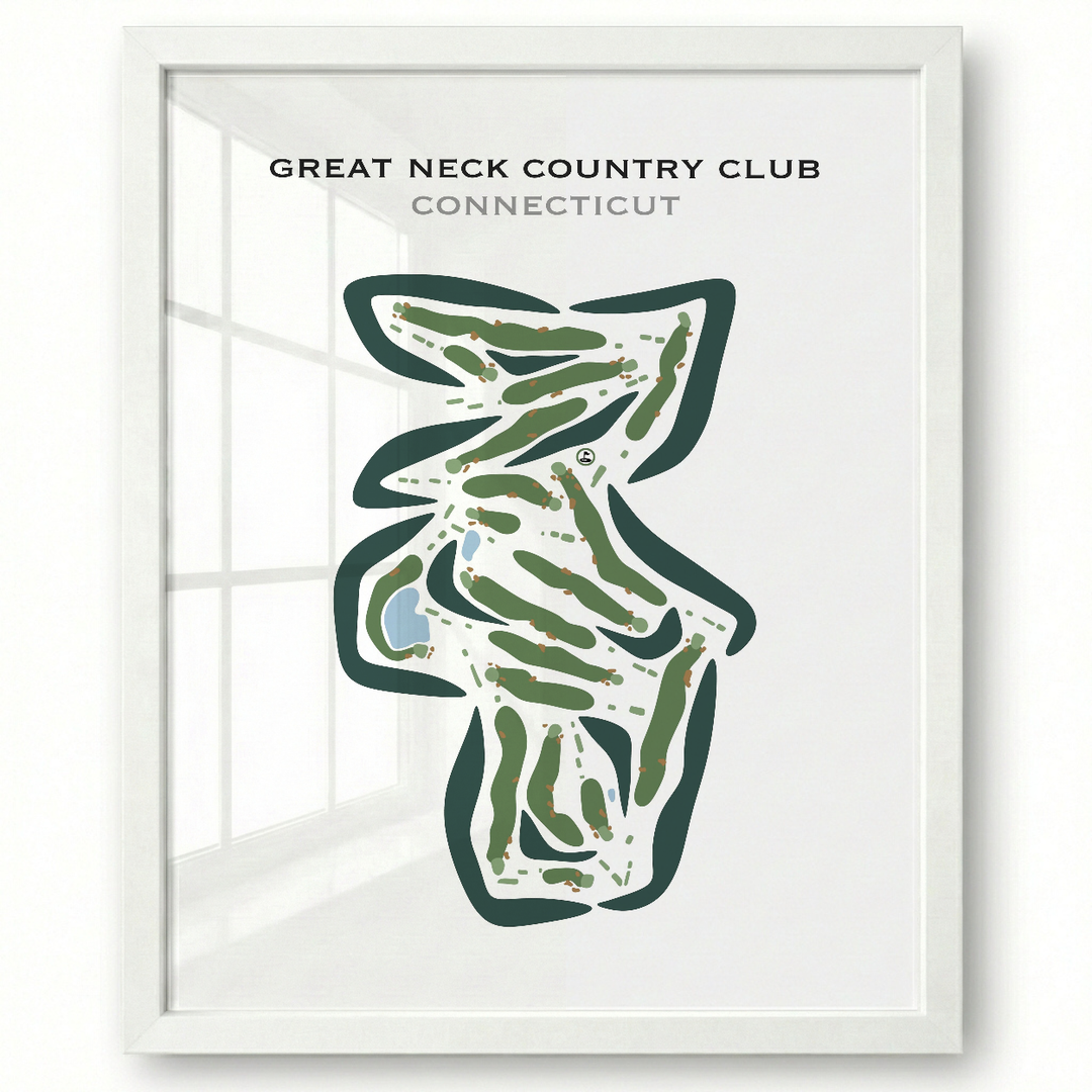 Great Neck Country Club, Connecticut - Printed Golf Courses