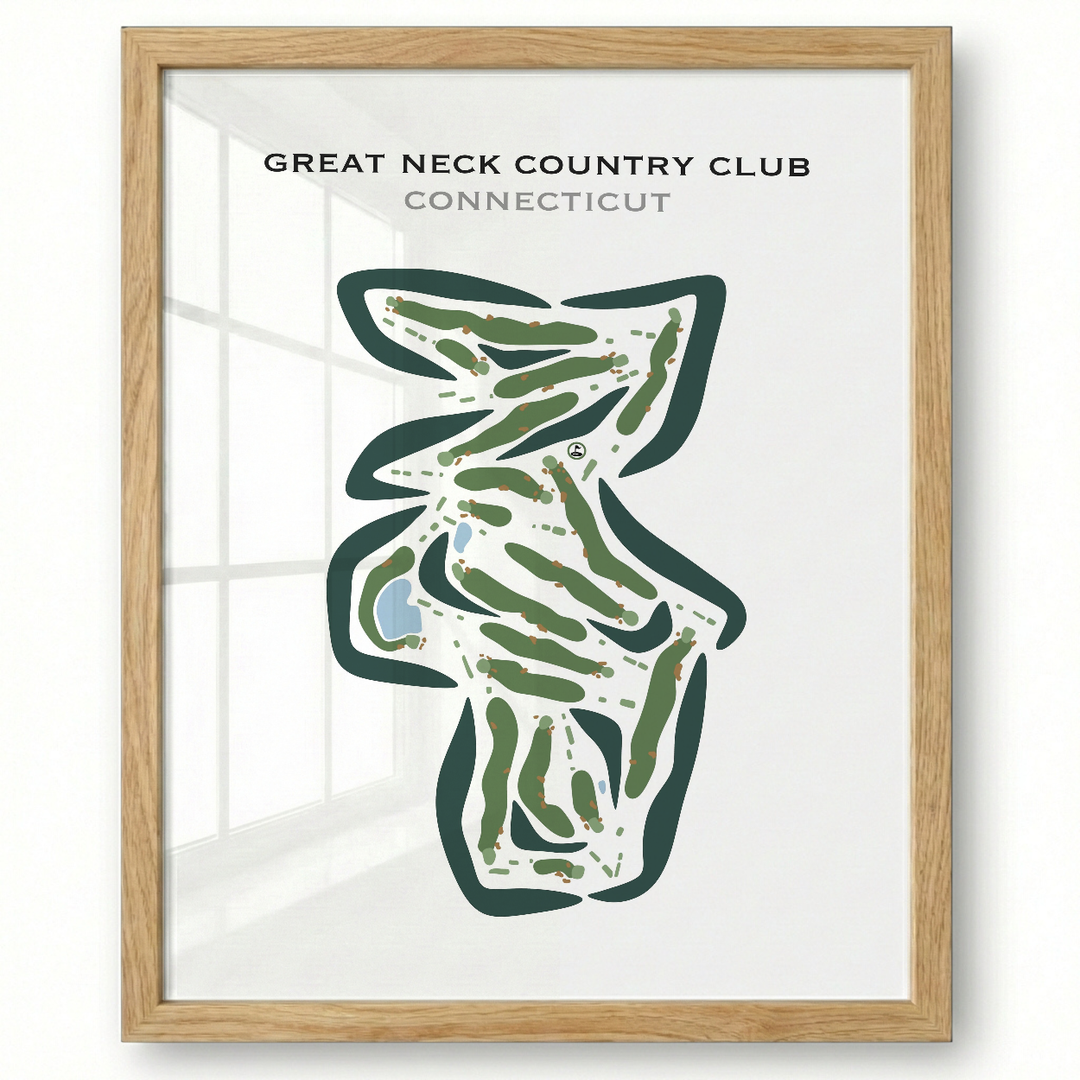 Great Neck Country Club, Connecticut - Printed Golf Courses