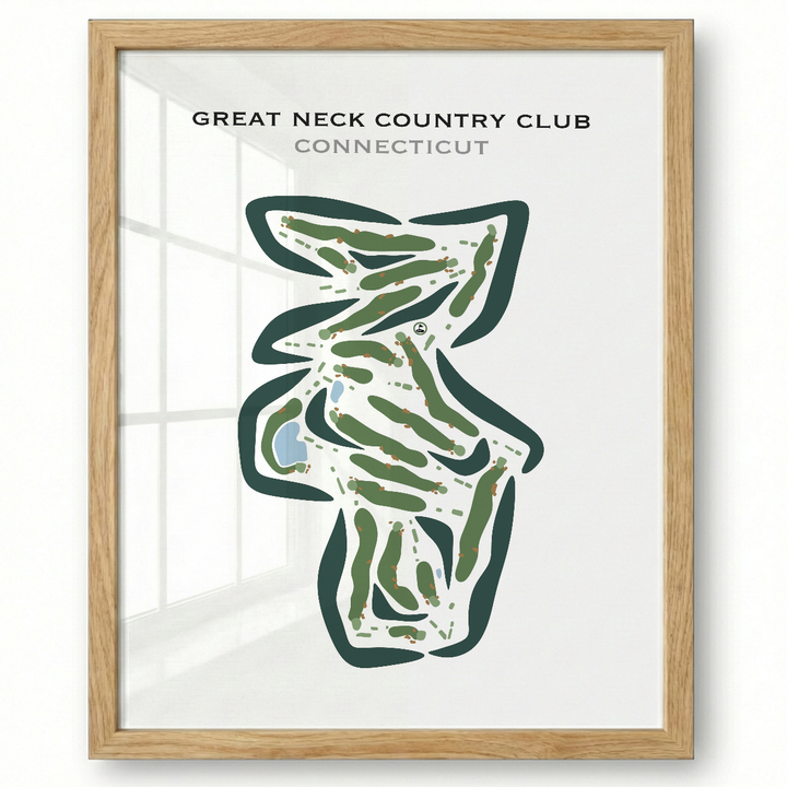 Great Neck Country Club, Connecticut - Printed Golf Courses
