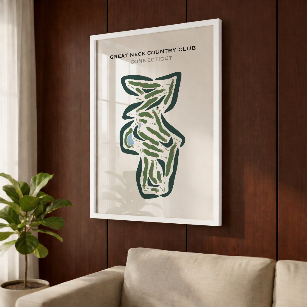 Great Neck Country Club, Connecticut - Printed Golf Courses