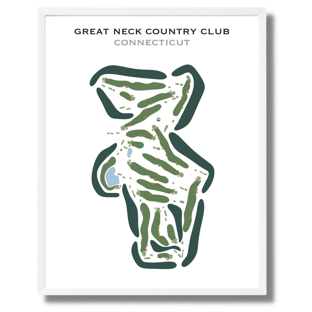 Great Neck Country Club, Connecticut - Printed Golf Courses