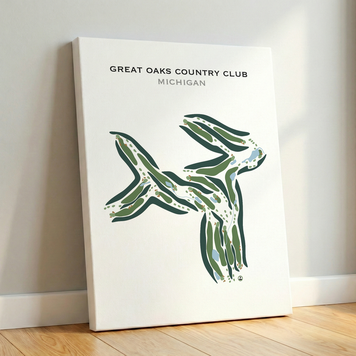Great Oaks Country Club, Michigan - Printed Golf Courses