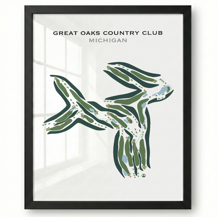 Great Oaks Country Club, Michigan - Printed Golf Courses
