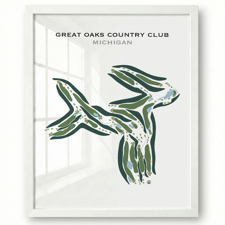 Great Oaks Country Club, Michigan - Printed Golf Courses
