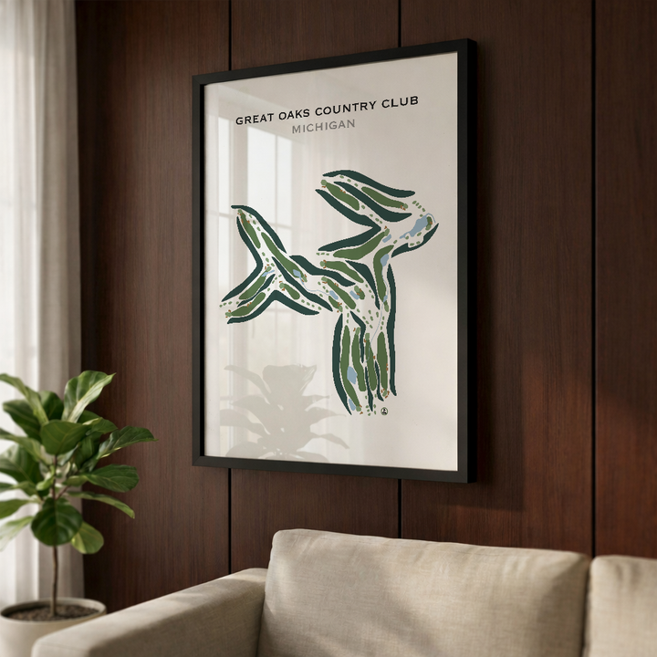 Great Oaks Country Club, Michigan - Printed Golf Courses