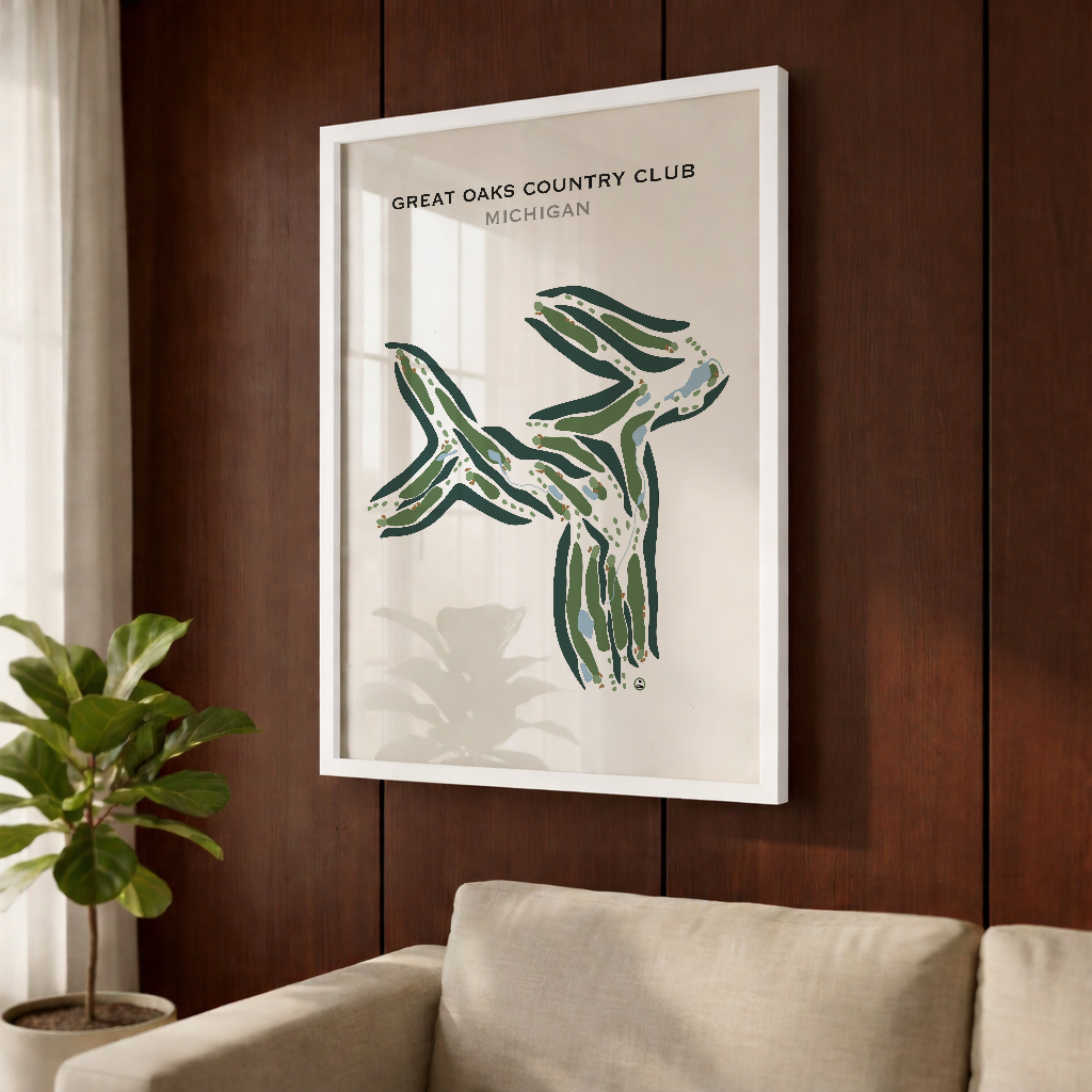 Great Oaks Country Club, Michigan - Printed Golf Courses