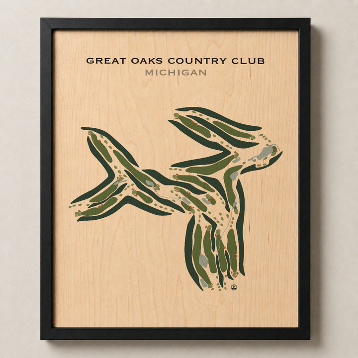Great Oaks Country Club, Michigan - Printed Golf Courses