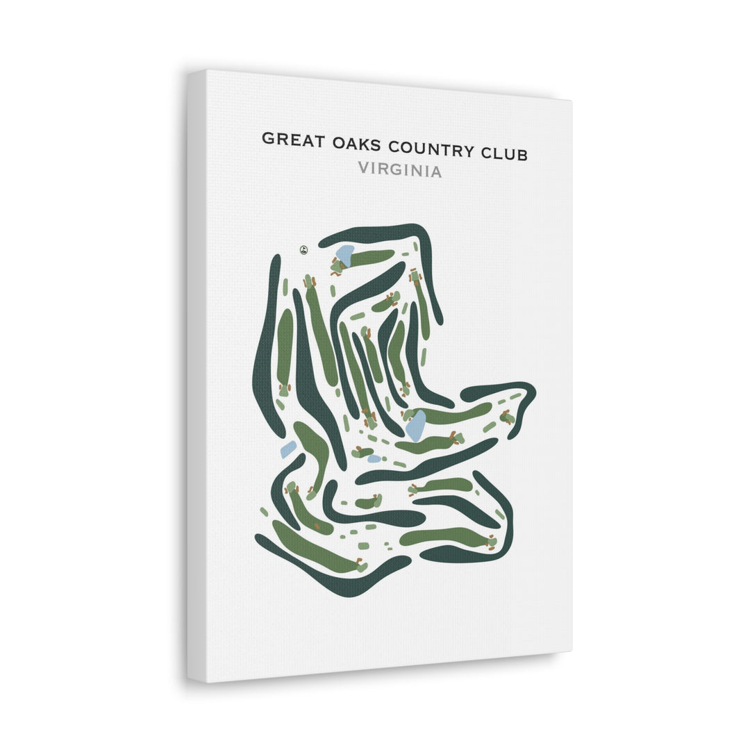 Great Oaks Country Club, Virginia - Printed Golf Course