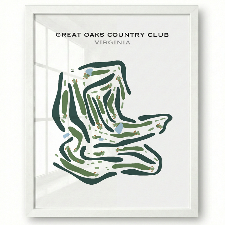Great Oaks Country Club, Virginia - Printed Golf Course