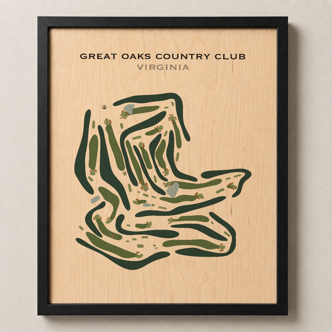 Great Oaks Country Club, Virginia - Printed Golf Course