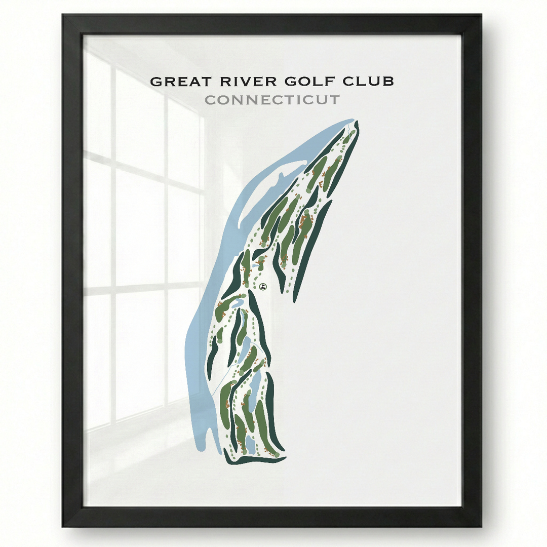 Great River Golf Club, Connecticut - Printed Golf Courses